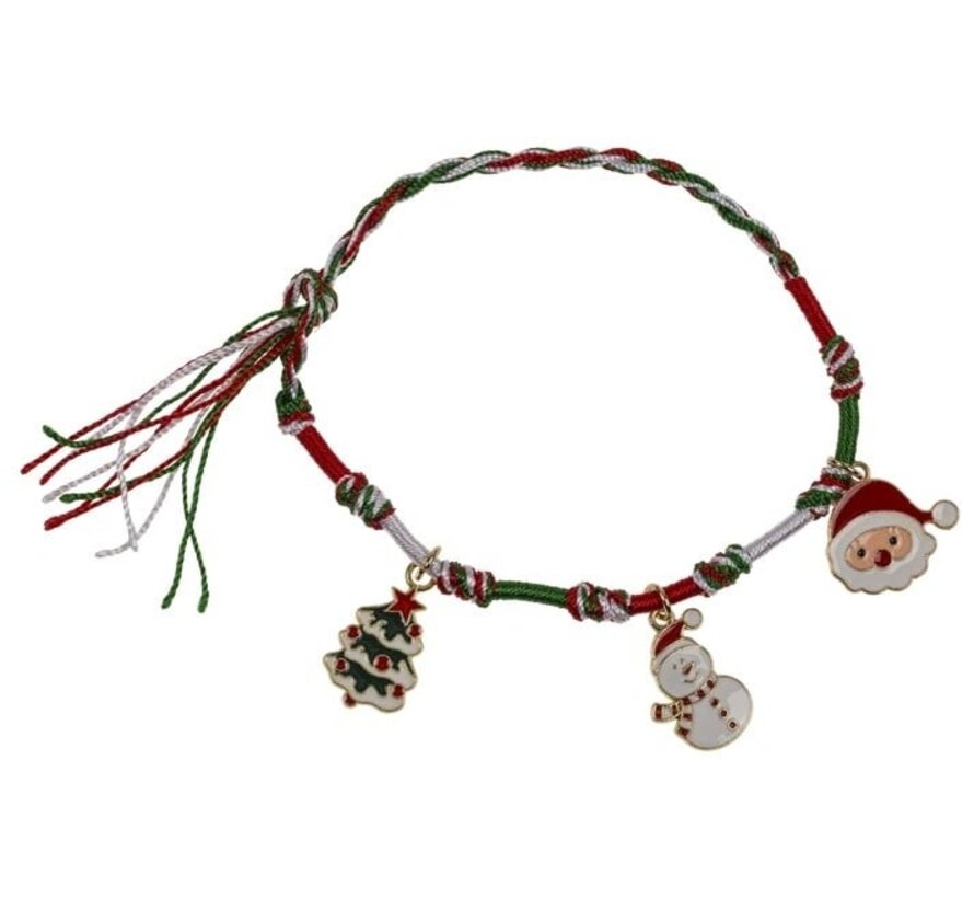 Kerst Armbandje met Bedeltjes – X-Mas Assorti.