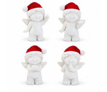 Engel met kerstmuts