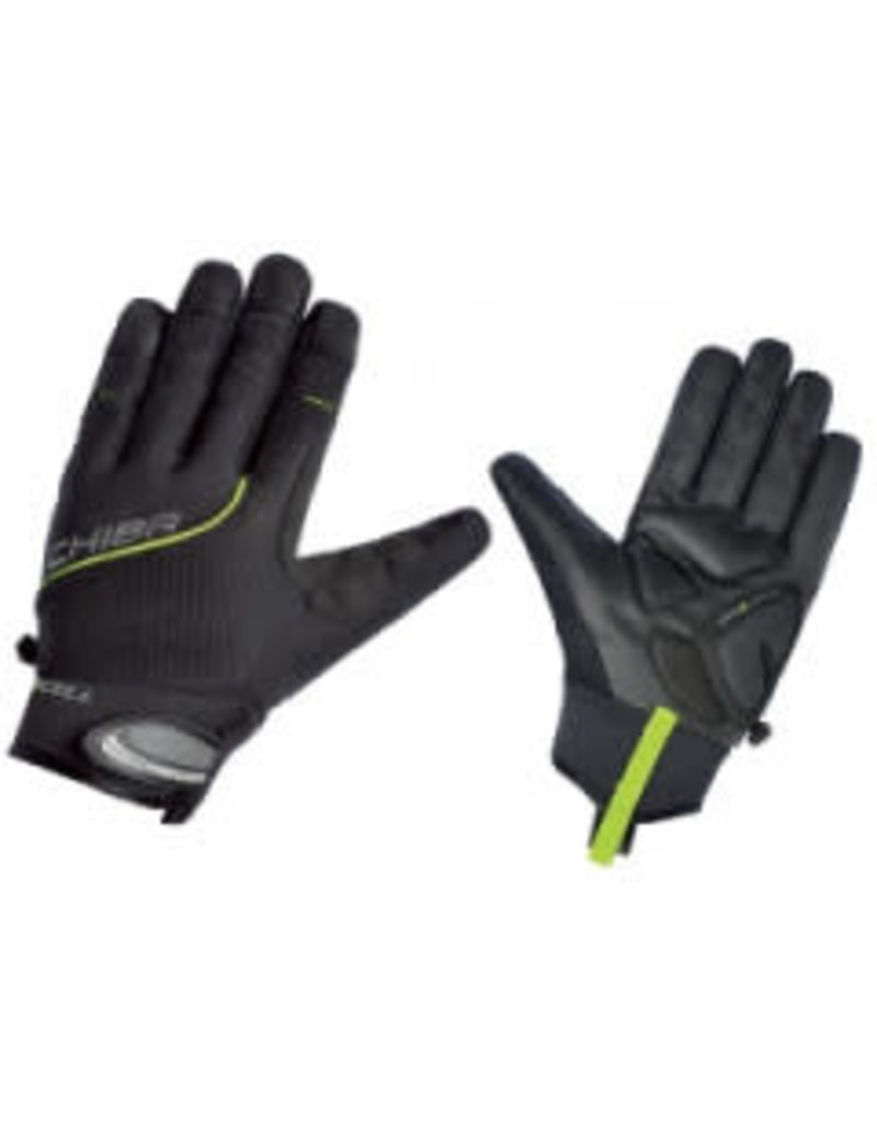 chiba Chiba classic long fingered gloves wind shield pro soft shell black