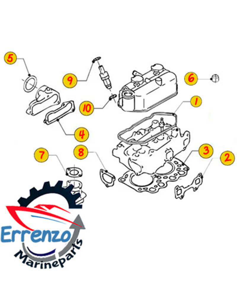 Vetus Head Gasket kit M3.09 M3.28