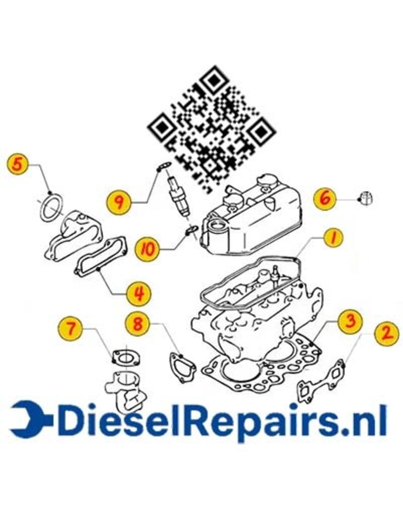 Vetus Zylinderkopfdichtsatz M2.06  M2.13 M2.18
