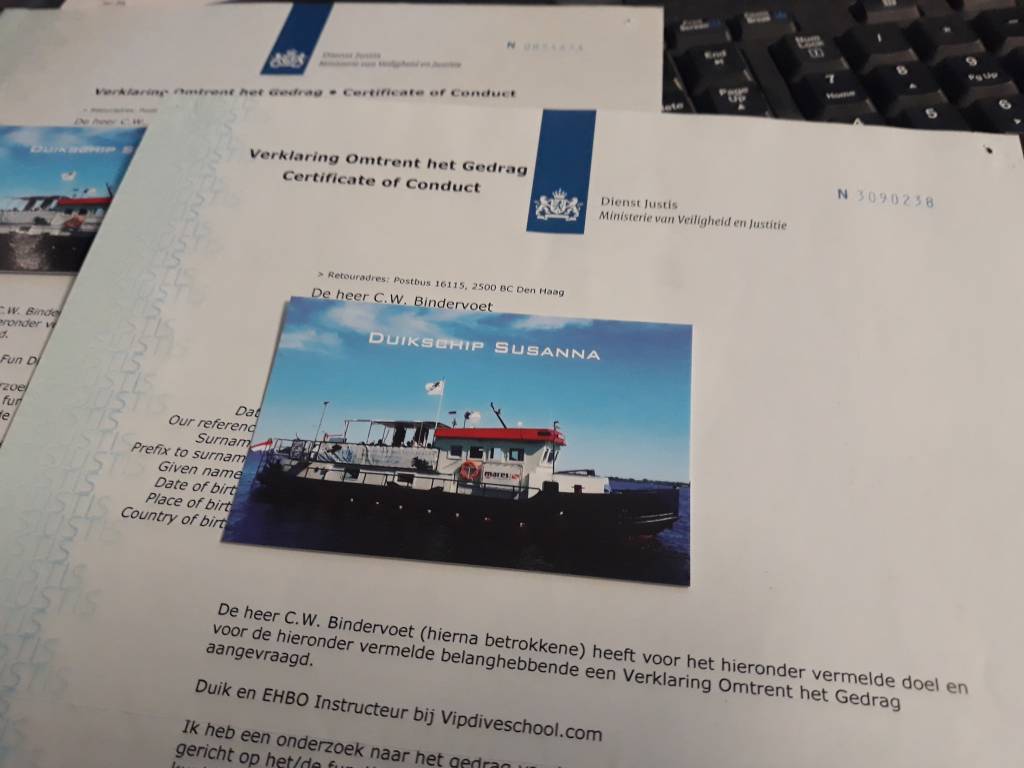 Verklaring omtrent het gedrag (VOG) | Certificate of Conduct