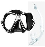 Mares X-Vision mask +  Ergo Dry snorkel white/black