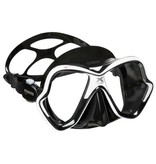 Mares X-Vision duikmasker +  Ergo Dry snorkel wit/zwart - rood