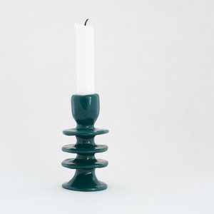 Mariela Ceramica Candle holder - Pequin 4 - petrol
