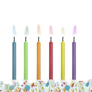 Kaarsjes met gekleurde vlam Kaarsjes met gekleurde vlam