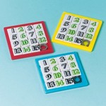 Schuifpuzzels nummers 4 stuks
