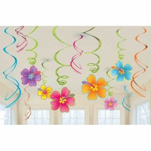 Hangdecoratie Hibiscus swirls Hangdecoratie Hibiscus swirls