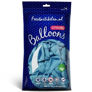 Ballonnen lichtblauw 100 stuks Ballonnen lichtblauw 100 stuks