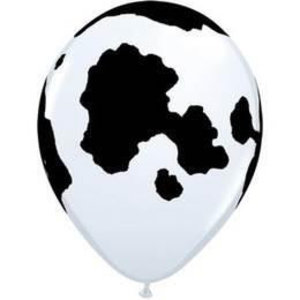 Ballon met koe vlekken 6 stuks Ballon met koe vlekken 6 stuks