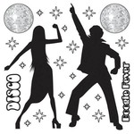 Wanddecoratie Disco Dancers