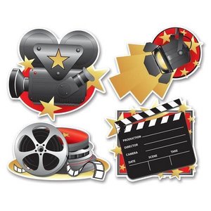 Feestdecoraties Hollywood gekleurd Feestdecoraties Hollywood gekleurd