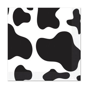 Servetten Koeienprint 25 x 25cm Servetten Koeienprint 25 x 25cm