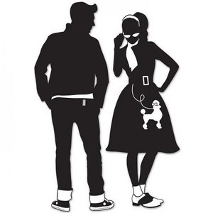 Decoratie Fifties en Sixties Silhouetten Decoratie Fifties en Sixties Silhouetten