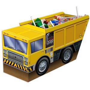 Tafeldecoratie bouw vrachtauto 3D Tafeldecoratie bouw vrachtauto 3D