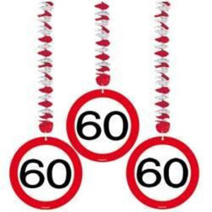 Hangdecoratie 60 verkeersbord Hangdecoratie 60 verkeersbord