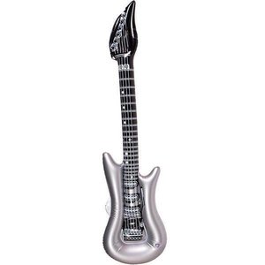 Opblaasbare gitaar zwart-zilver Opblaasbare gitaar zwart-zilver