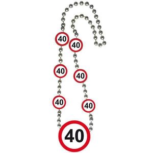 Ketting 40 jaar verkeersbord Ketting 40 jaar verkeersbord