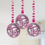 Sweet 16 hangdecoratie