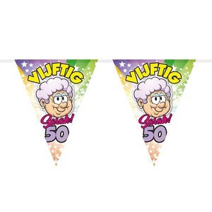 Vlaggenlijn Sarah Rainbow 6 meter Vlaggenlijn Sarah Rainbow 6 meter