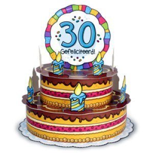 Taart kaart 30 jaar Gefeliciteerd luxe Taart kaart 30 jaar Gefeliciteerd luxe