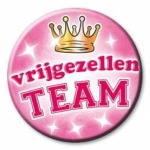 Button Vrijgezellen TEAM vrouwen Button Vrijgezellen TEAM vrouwen