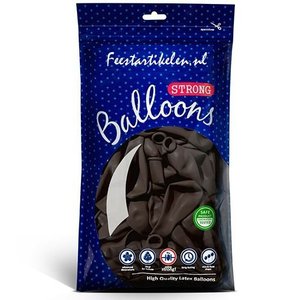 Ballonnen donkerbruin 100 stuks Ballonnen donkerbruin 100 stuks