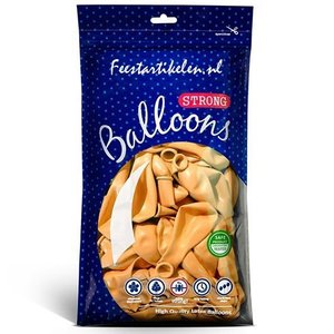 Ballonnen lichtoranje 100 stuks