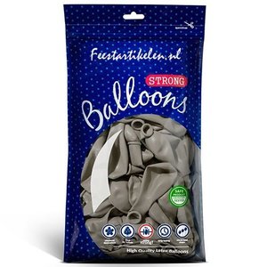 Ballonnen warm grijs 100 stuks