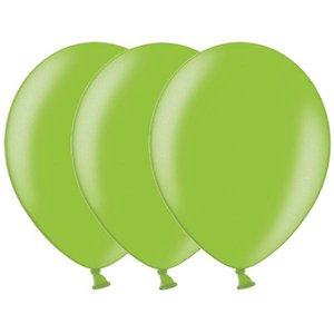 Metallic ballonnen lichtgroen 20 stuks