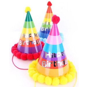 Hoedje Happy Birthday luxe Hoedje Happy Birthday luxe