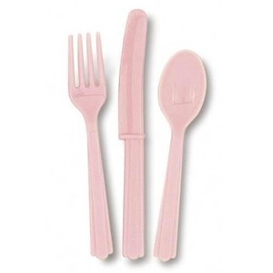 Bestek lichtroze 18 delig Bestek lichtroze 18 delig