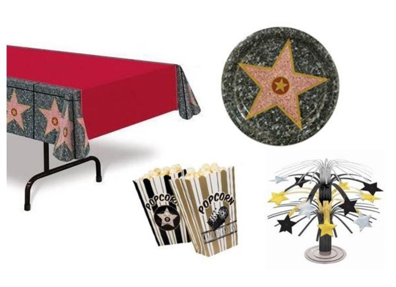 Hollywood tafeldecoraties Hollywood tafeldecoraties