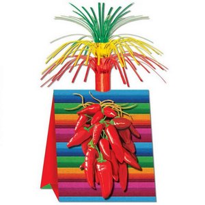 Tafeldecoratie Mexicaanse pepers Tafeldecoratie Mexicaanse pepers