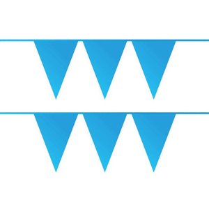 Vlaggenlijn blauw stevig plastic 10 meter Vlaggenlijn blauw stevig plastic 10 meter