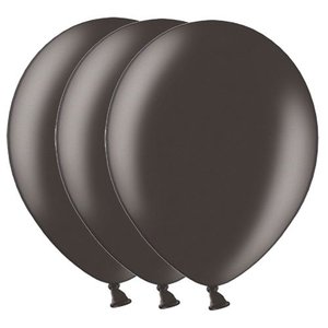 Metallic ballonnen zwart 20 stuks