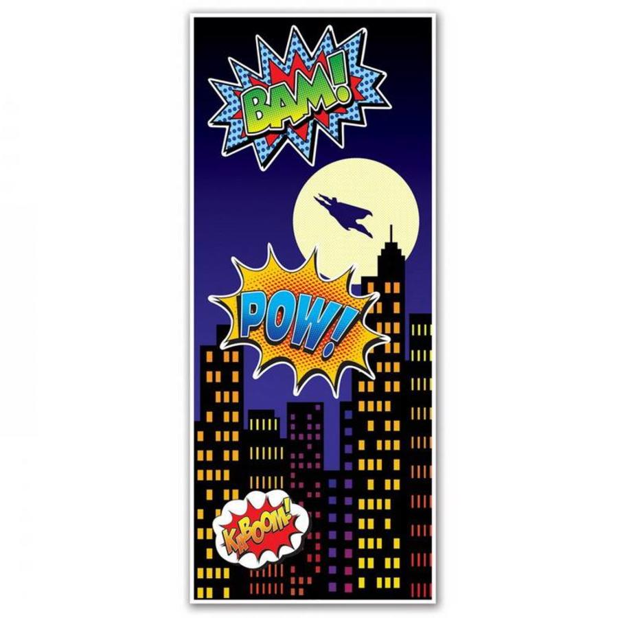 Deurposter Superheld