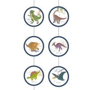 Hangdecoratie Happy Dinosaurus 4 stuks Hangdecoratie Happy Dinosaurus 4 stuks