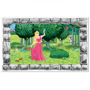 Muurposter Prinses in tuin Muurposter Prinses in tuin