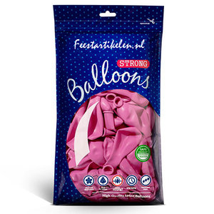 Ballonnen pastel fuchsia 100 stuks Ballonnen pastel fuchsia 100 stuks