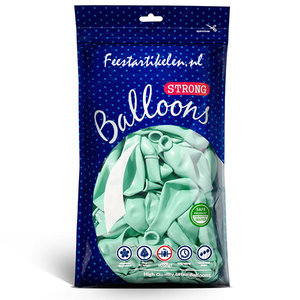 Ballonnen pastel licht mintgroen 100 stuks Ballonnen pastel licht mintgroen 100 stuks