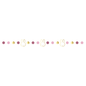 Slinger Nijntje met sippen goud-roze