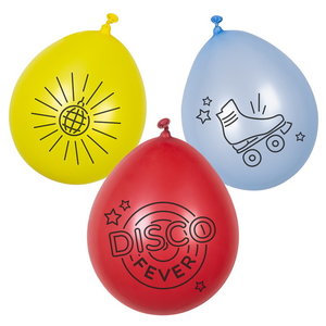 Ballonnen DISCO FEVER 6 stuks Ballonnen DISCO FEVER 6 stuks