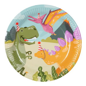 Bordjes Dino party 10 stuks Bordjes Dino party 10 stuks