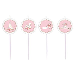 Kaarsjes Prinses 4 stuks Kaarsjes Prinses 4 stuks