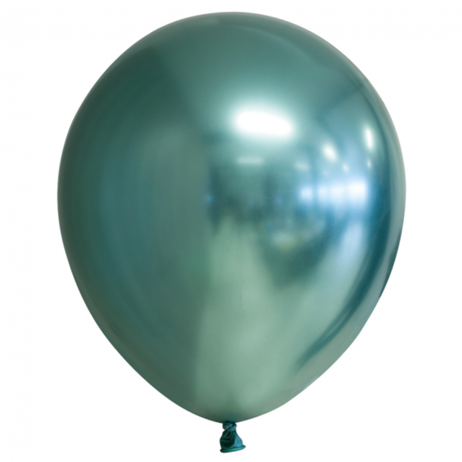 adverteren bevroren Gearceerd Chrome ballonnen groen 10 stuks - Feestartikelen.be