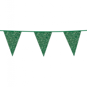 Slingers glitter groen 6 meter Slingers glitter groen 6 meter