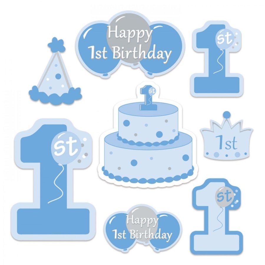 Verplicht Bekritiseren statistieken Decoraties 1 jaar Happy Birthday - Alles voor een 1 jaar verjaardag -  Feestartikelen.be