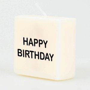 Kaarsjes wit Happy Birthday Kaarsjes wit Happy Birthday