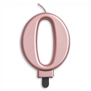 Kaars 0 jaar rosé luxe